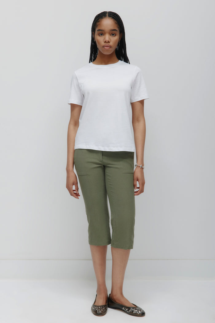Women's Essential Crew in White