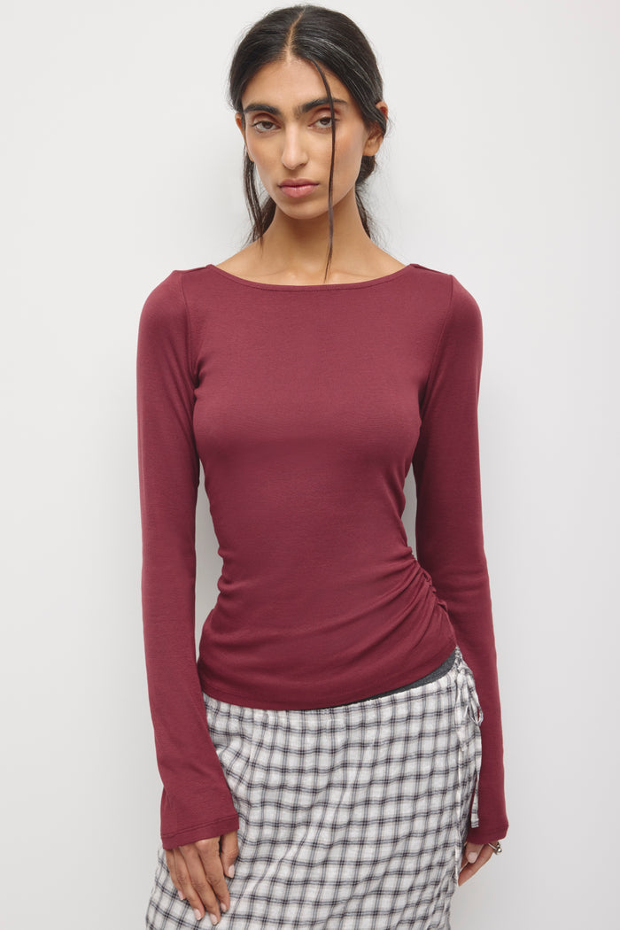 Model is 5’8” and is wearing a size XS.