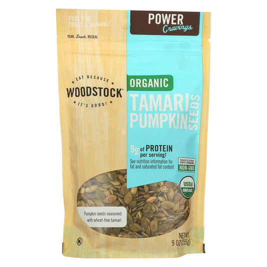 Woodstock Farms Organic Tamari Pumpkin Seeds 255g