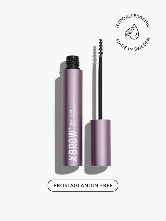 Xlash Sensitive Eyebrow Serum 3 ml for thicker, healthier brows, suitable for sensitive skin, shown in the image.