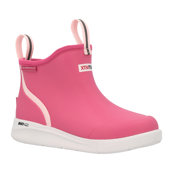 Xtratuf | Big Kids Ankle Deck Sport Boot | Hot Pink