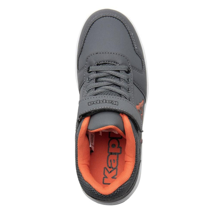 Zapatilla Teens Logo Kary Ev Grey Orange Dark Black